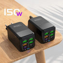 Carregador Rápido 150W Multiportas 4USB + 2PD