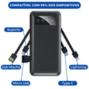 Carregador Power Bank Portátil 20000mah Universal Saida 4 Cabos
