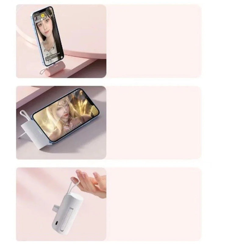 Mini Carregador Portátil 2 em 1