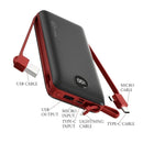 Carregador Portátil Bateria Power Bank 20000mah MING